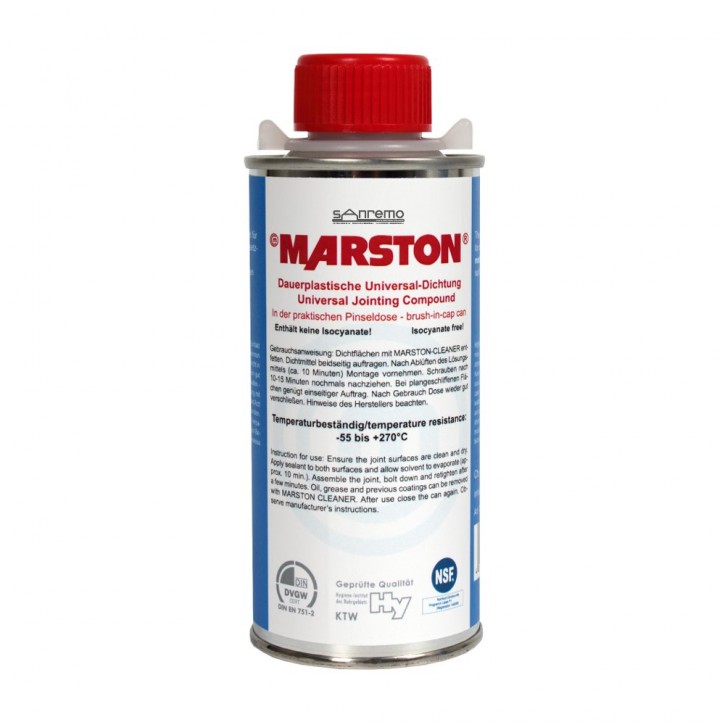 12x Marston-Domsel dauerplastisches Universal-Dichtungsmittel 250g Pinseldose KARTONWARE