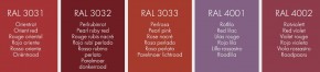 12x Sanremo MS-Polymer 45 RAL 3031-3033 290ml RAL 3031