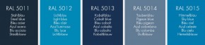 6x Sanremo Flexipox-Floor 2-K elastic epoxy resin 150ml approx. RAL 5011 - 5015 RAL 5011